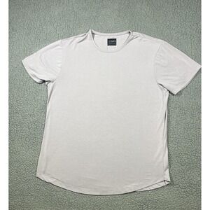 Cuts Shirt Mens XL Gray Curve Hem PYCA Pro Premium Stretch Crewneck Casual Tee